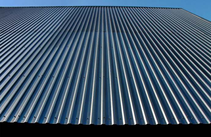 Metal roof.